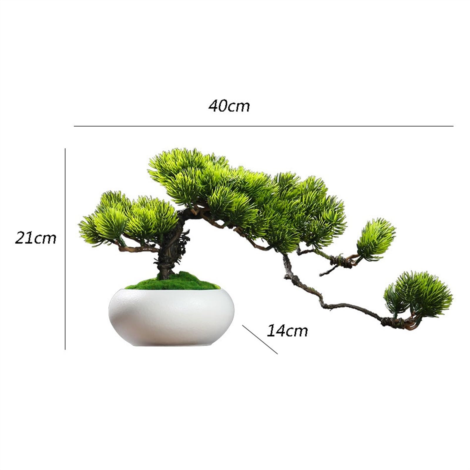 Symulowane rośliny doniczkowe Symulacja zieleni Bonsai Salon Wejście Dekoracje pulpitu Sosna Roślina doniczkowa Dekoracje Małe ozdoby Dekoracje wnętrz