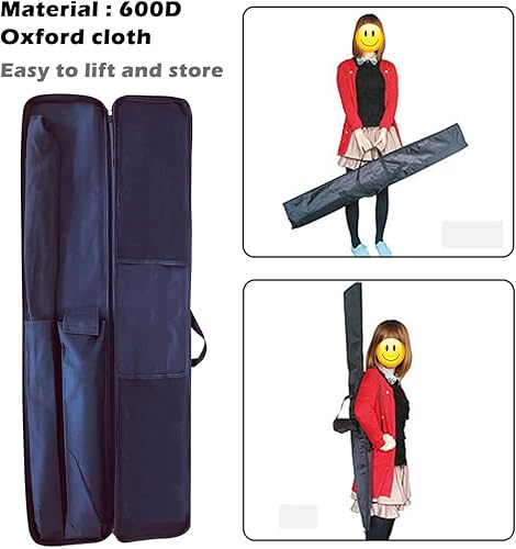 Miniatura 6 de Kit de asta de bandera de Swooper en blanco dorado sólido para empresas, el kit de pancarta publicitaria incluye bandera de plumas de 8 pies de