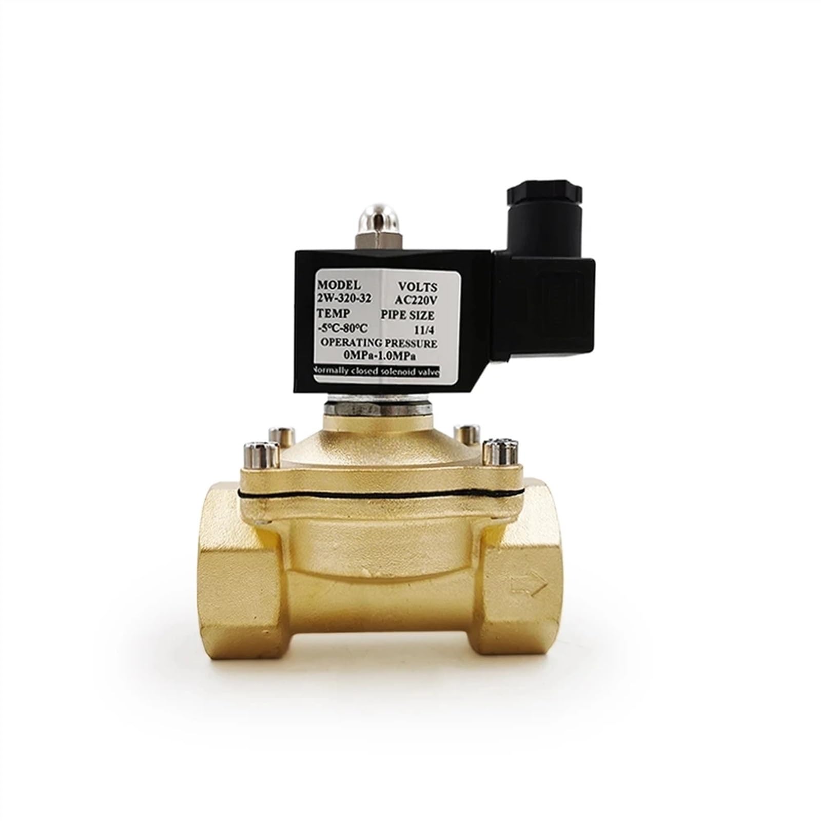 1 szt. 1/4" 3/8" 1/2" 3/4" 1" 1-1/4" normalnie zamknięty mosiężny zawór elektromagnetyczny DN15 DN20 12V/24V/220V/110V (Ac220v,DN10)