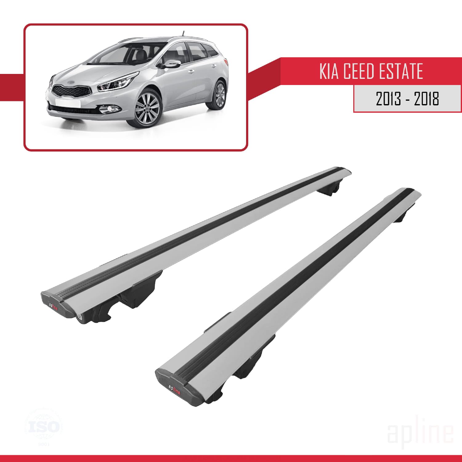 Produktbild von Kompatibel Mit Kia Ceed 2 (JD) Combi 2013-2018 ACE-2 Relingträger