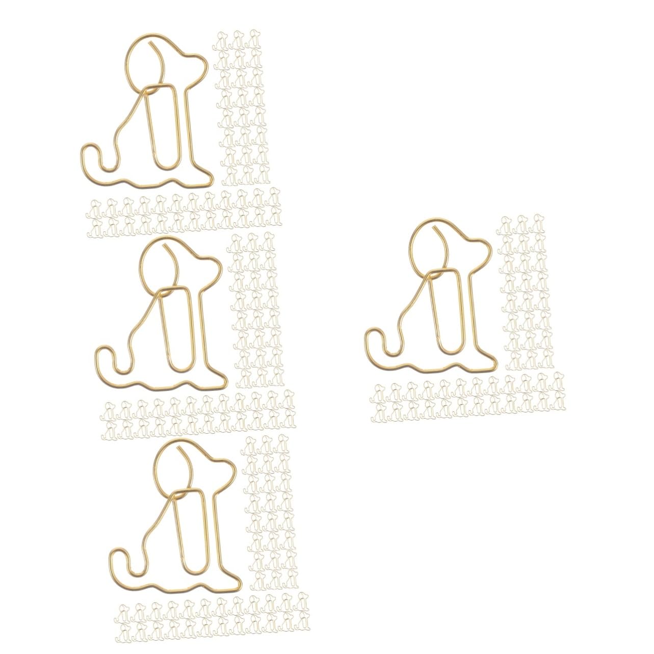 Ciieeo 4 Set Di Graffette Metalliche Piccole Graffette Graffette Per Ufficio Set Di Graffette Decorative 100 Pezzi * 4