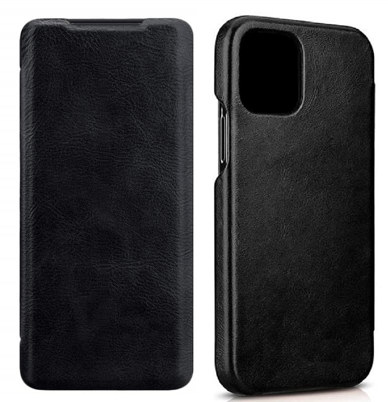 Image of WHITBULL Royal Leather Magnetic Flip case Compatible with iPhone 15 Plus /iPhone 15 Max (6.7 Inch) Black