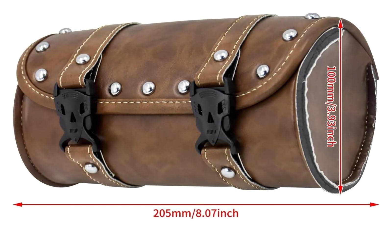 Moto Paraurti Borsa per Sportster per Touring per Dyna per Softail Borse Laterali in Pelle per Forcella per Motocicletta Borsa Laterale Portautensili Impermeabile(Saddlebags C)