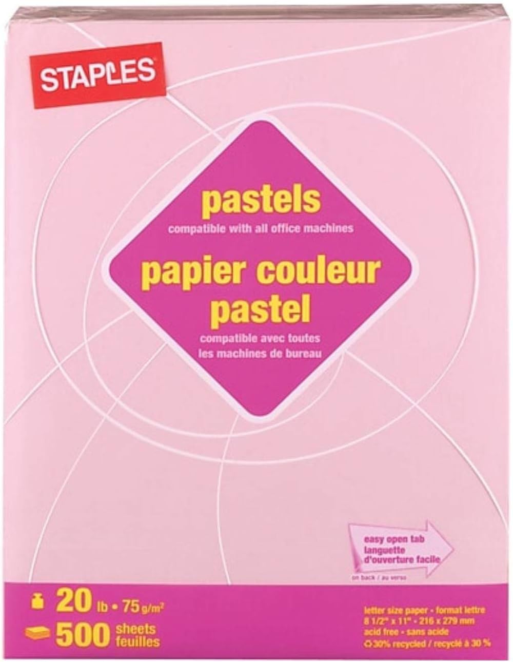 staples colored copy paper