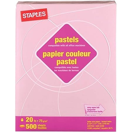 staples colored copy paper