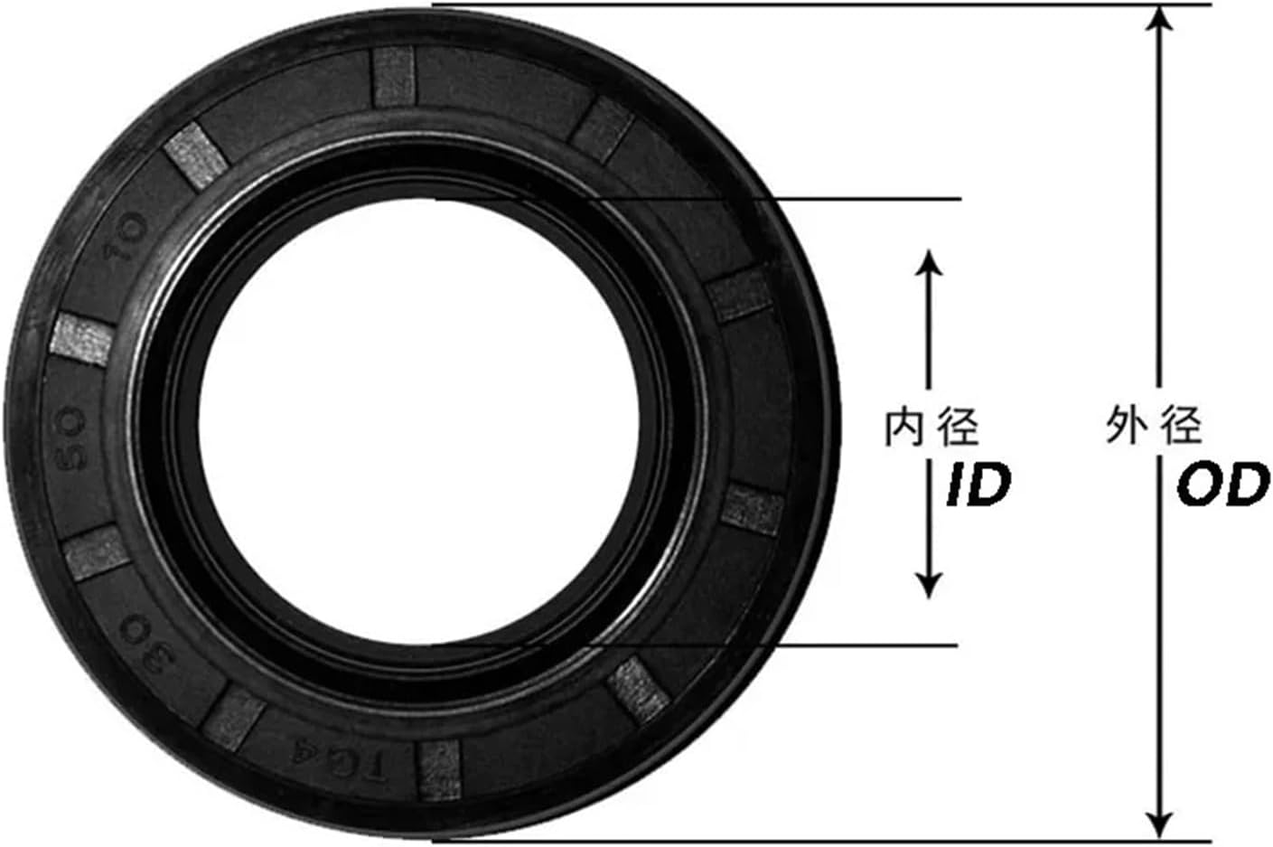 1pack TG4/TC/FB TC 130/135/140-400mm ID Black Nitrile Rubber NBR Grooved Lip Spring Gasket Shaft Skeleton Oil Seal 1Pcs(350x390x20mm)
