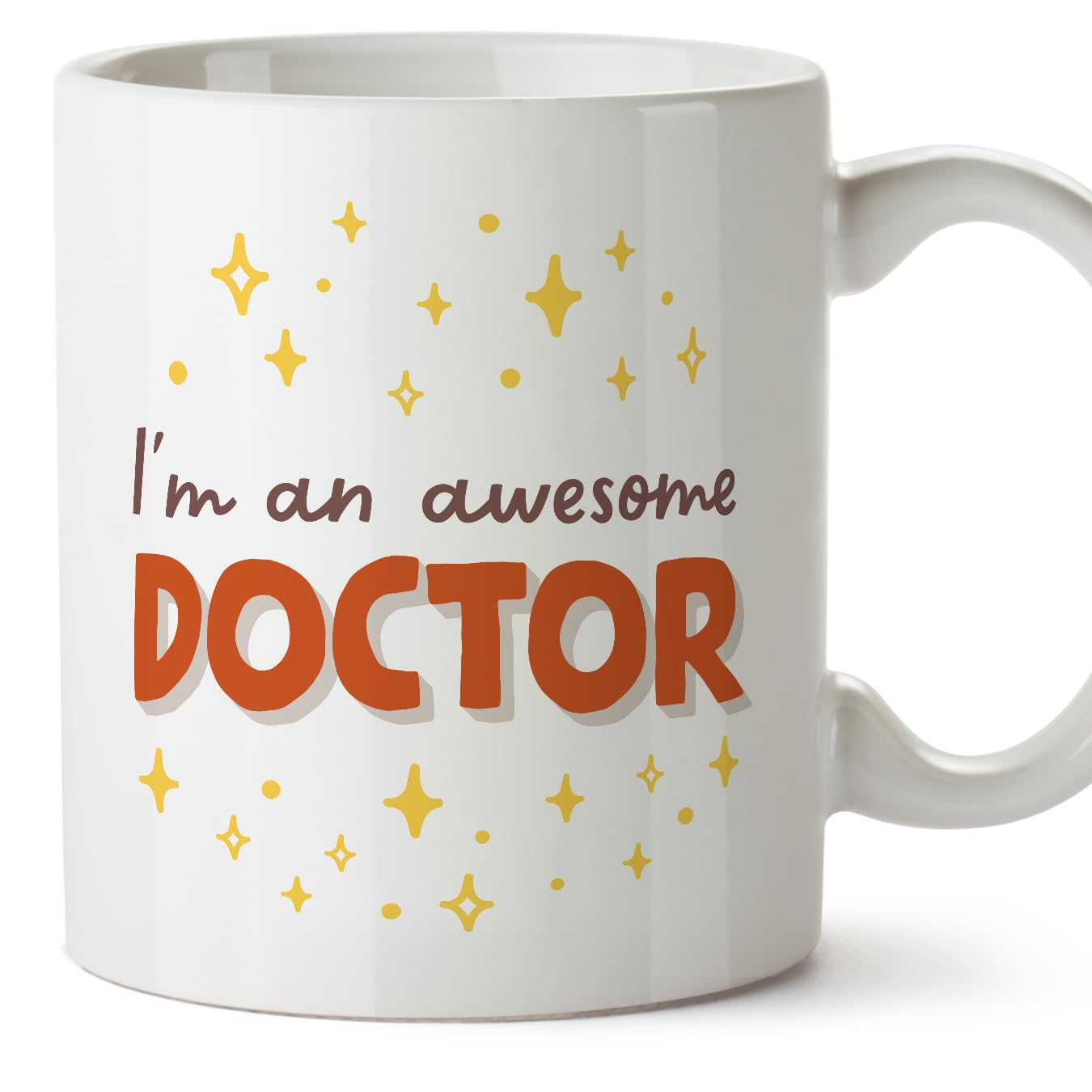 MUGFFINS Doctor Man Mug - in English - I'm Awesome! - Funny Gift for Colleagues - Ceramic 11oz Mug