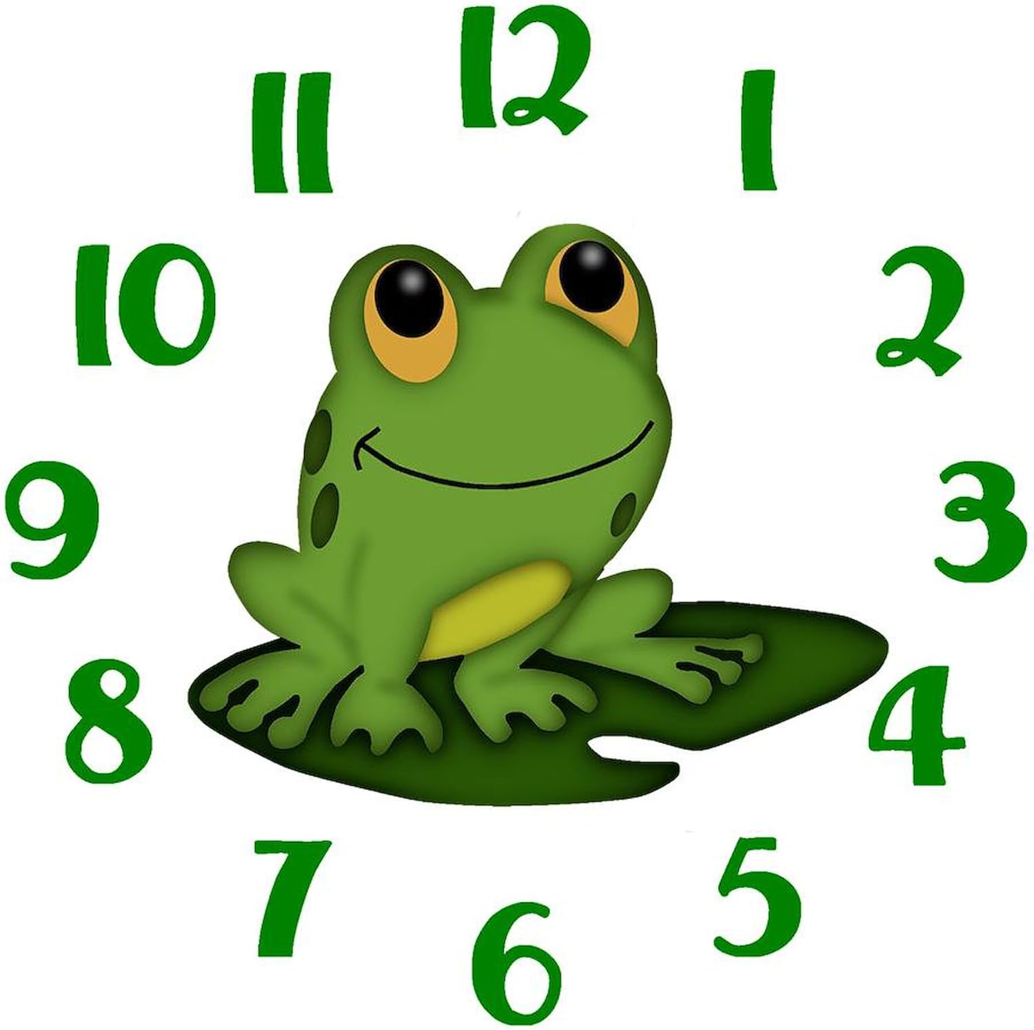 CafePress Frog Clock 10" Wall Clock for Livingroom, Kitchen, or Office