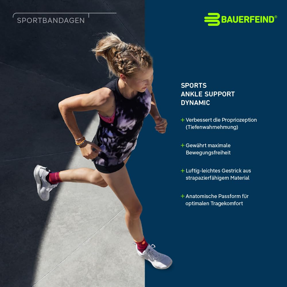 BAUERFEIND Fußgelenkbandage fürs Sprunggelenk „Ankle Support Dynamic“, Unisex