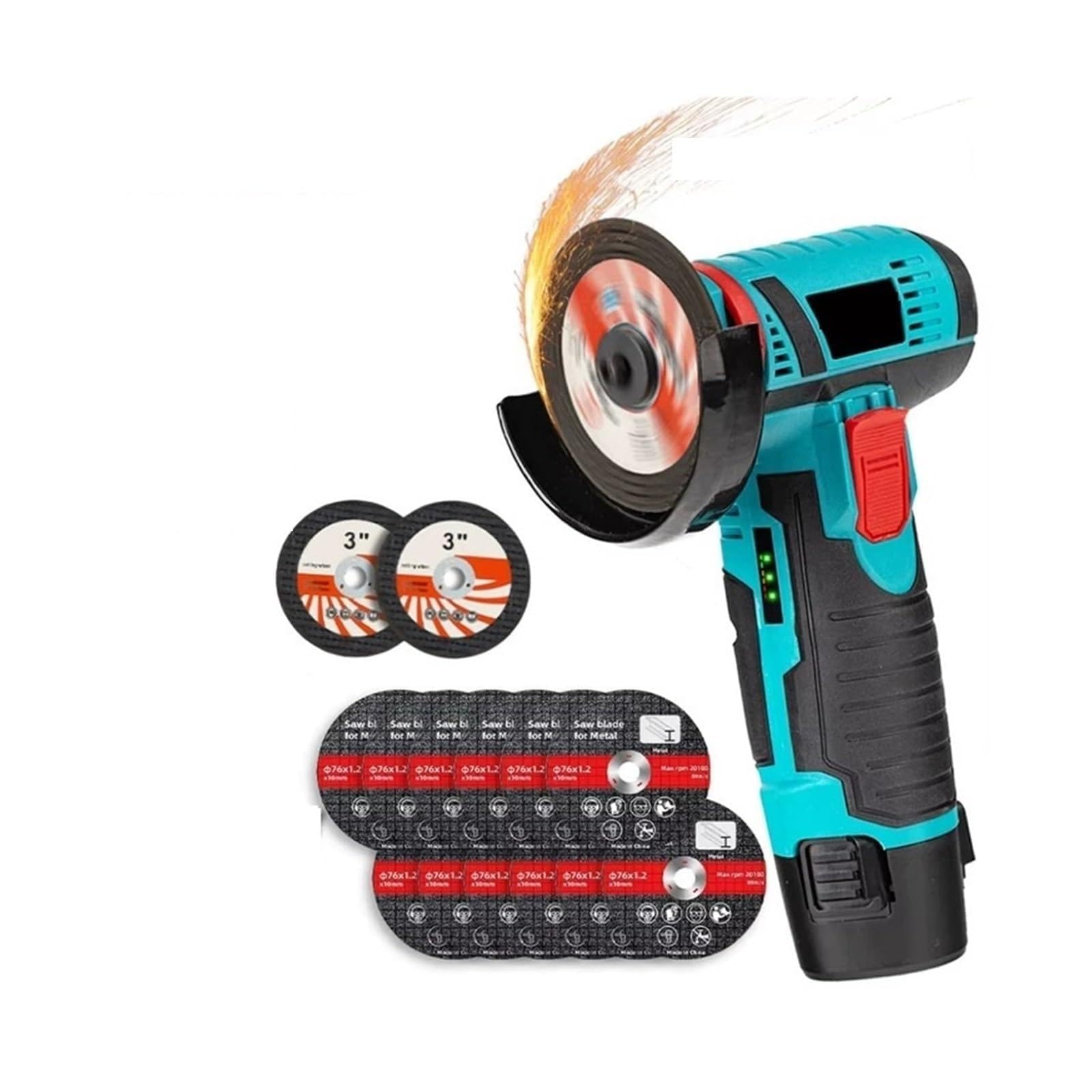 Rettificatrice ricaricabile per smerigliatrice mini angolare 12v per il taglio di utensili elettrici a batteria diamantati Officina(AB118)
