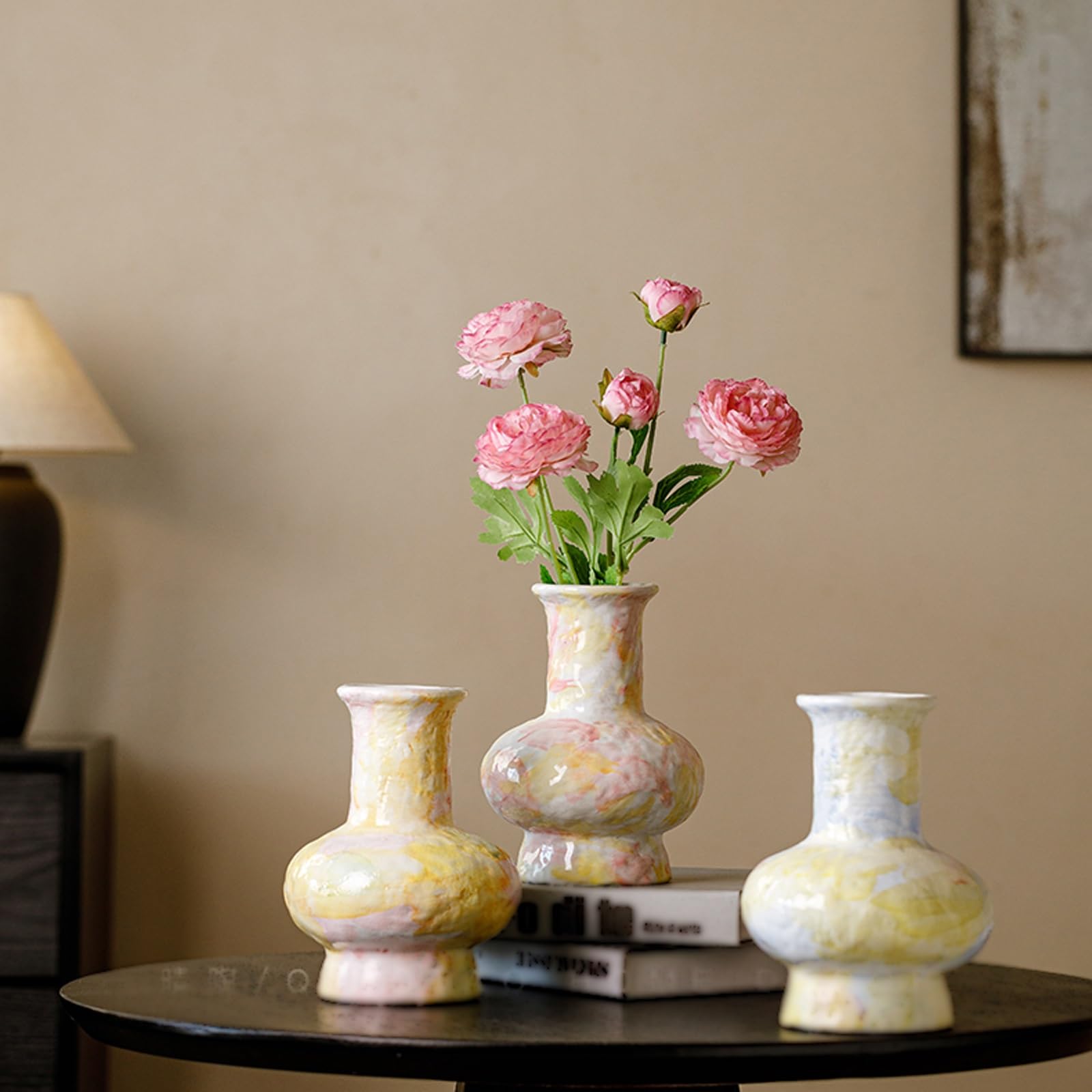Ceramiczne wazony na kwiaty do domu, salonu, stołu jadalnego, biura, wiejskiego Wystrój domu
