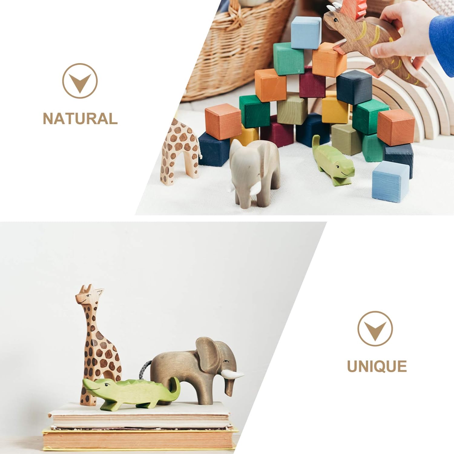 Figura decorativa de loro en cerámica sin pintar miniatura 7