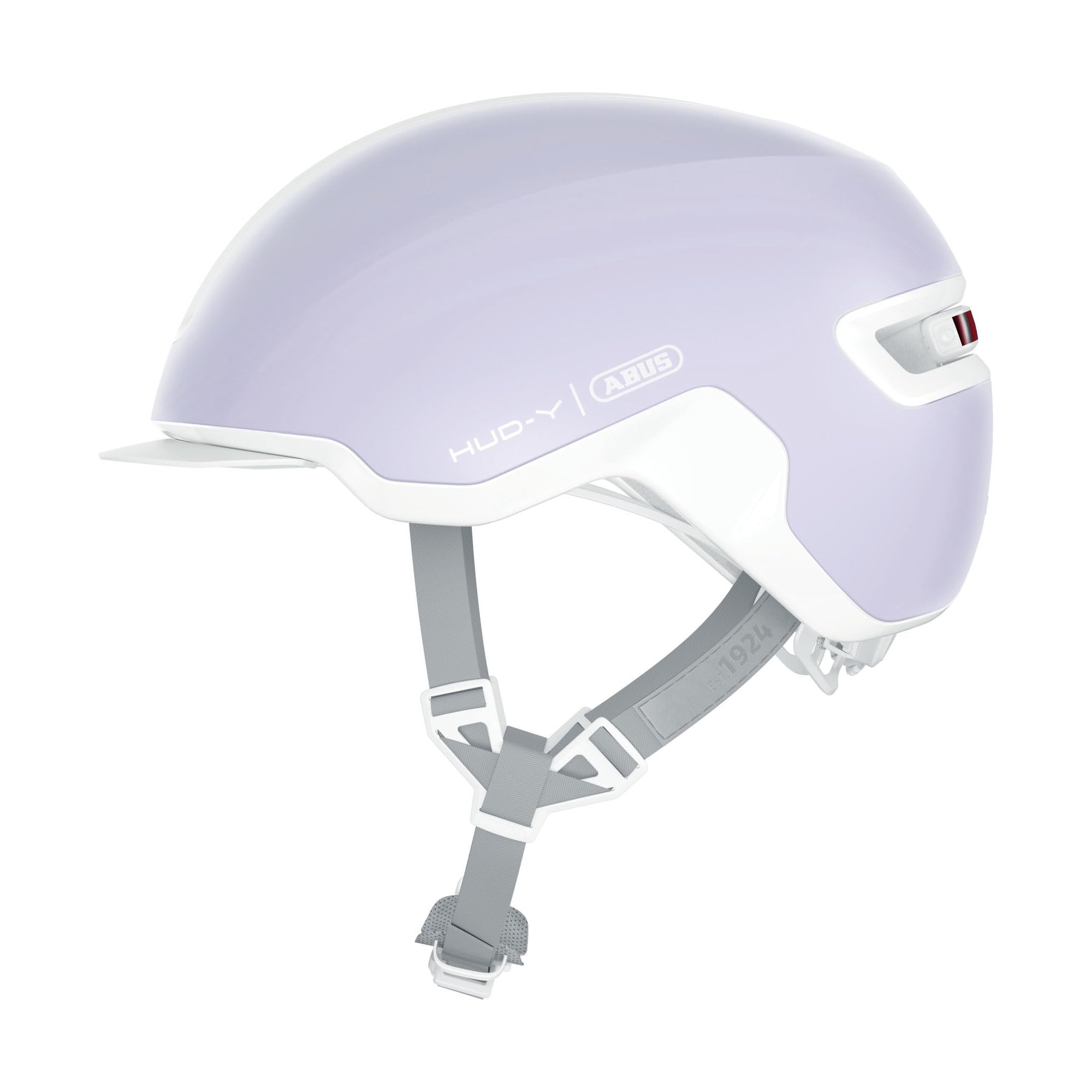 ABUS Urban Helmet HUD-Y - Magnetic, Rechargeable Rear LED Light with Magnetic Attachment - a Cool Bike Helmet for Everyday Use - for Men and Women