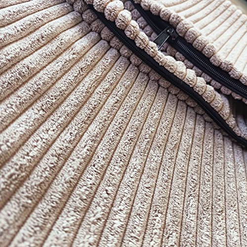 4L Textil Molly Hundekissen Waschbar Mit Bezug Und Reißverschluss für Große Hunde - Hundematte Liegekissen Waschbares Hundebett (Ersatzbezug 100x80 cm, Latte Stripes)