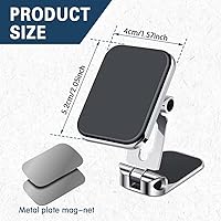 Vista 2 de Soporte para Teléfono de Coche, Soporte de Teléfono para Coche, Soporte Universal Manos Libres para Teléfono Celular de Automóvil con Brazo Plegable