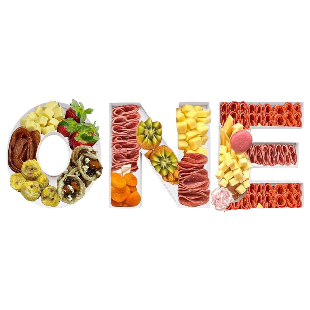 ShengHe 8inch ONE Tray Sweet Food Fillable Cardboard Letters Treat BABY Shower Decorative Box, SH-ONE8