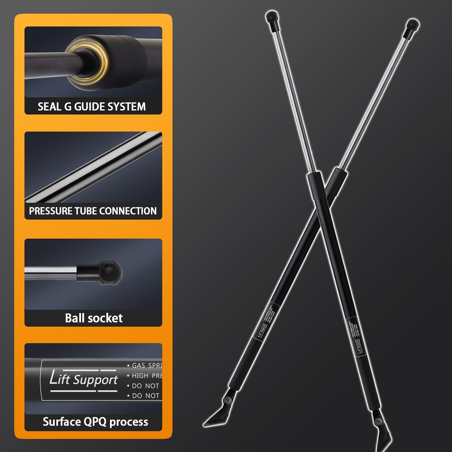 Rear Hatch Tailgate Lift Supports Struts Gas Springs Shocks Fit for Nissan Rogue 2014 2015 2016 2017 2018 2019 2020-Does NOT Fit Select & Sport (2PC Set) 904514BA1B, 904515HA0A
