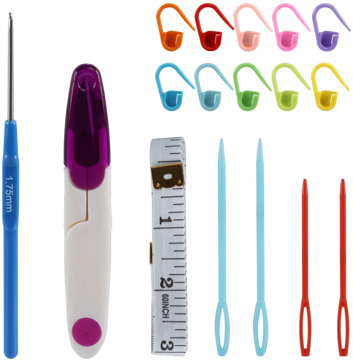 Kit Tricot LIHAO Set 10 Aiguilles Circulaires Bambou LIHAO - 3.5mm à 10.0mm + Accessoires Tricot Kit Tricot Débutant