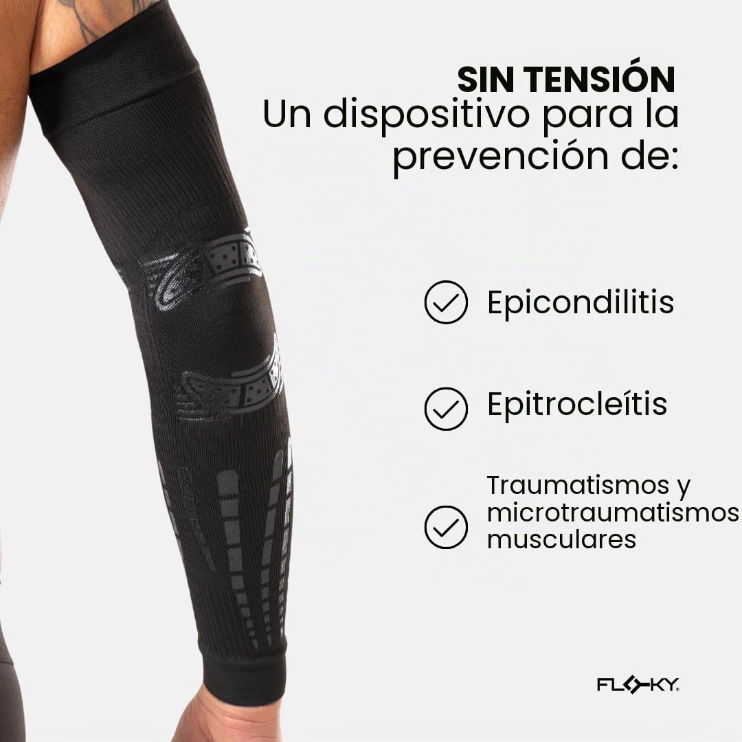 FLOKY Manguito No Strain Evolution Multideporte Compresión Negro XXL