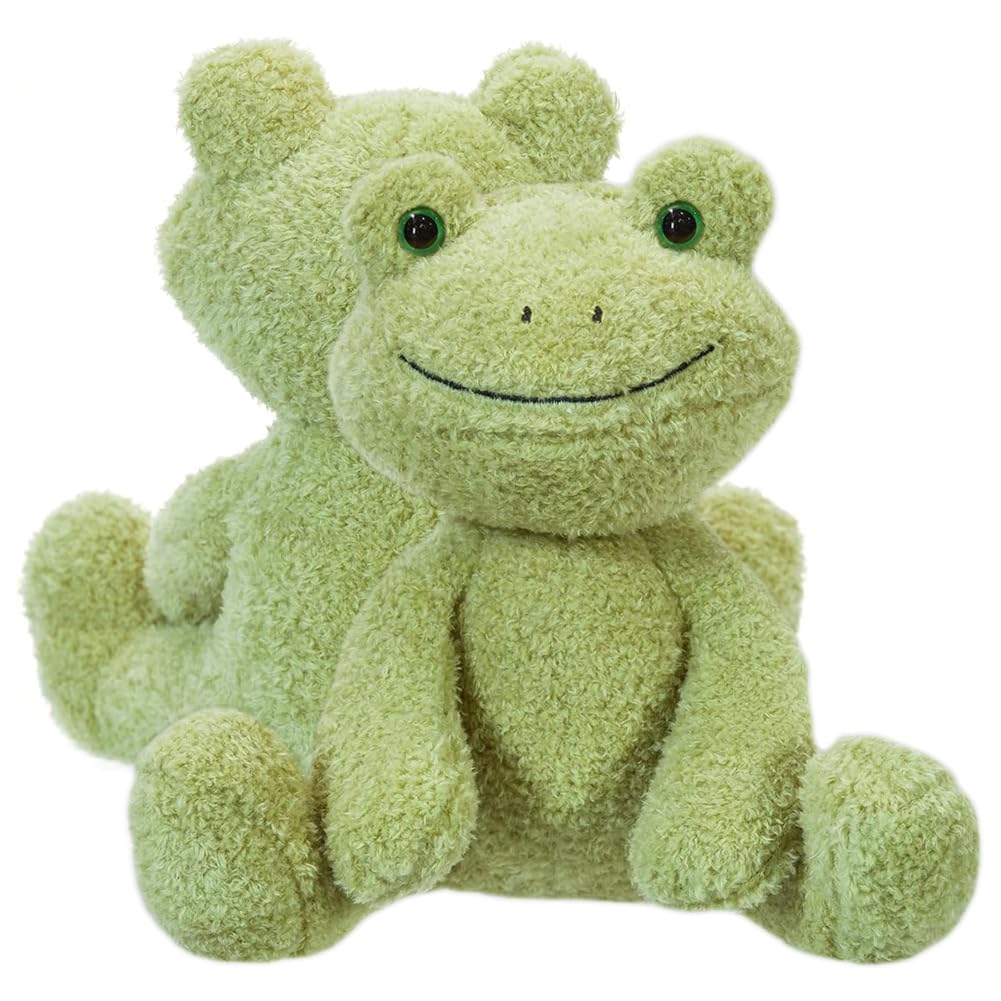 CLKDPNO Frog Plush Toy, Soft Frog Stuffed Animal, Animal Plush Dolls, Cute Frsch Plush Doll, Stuffed Toy Plush Dolls Gift for Kids-25cm