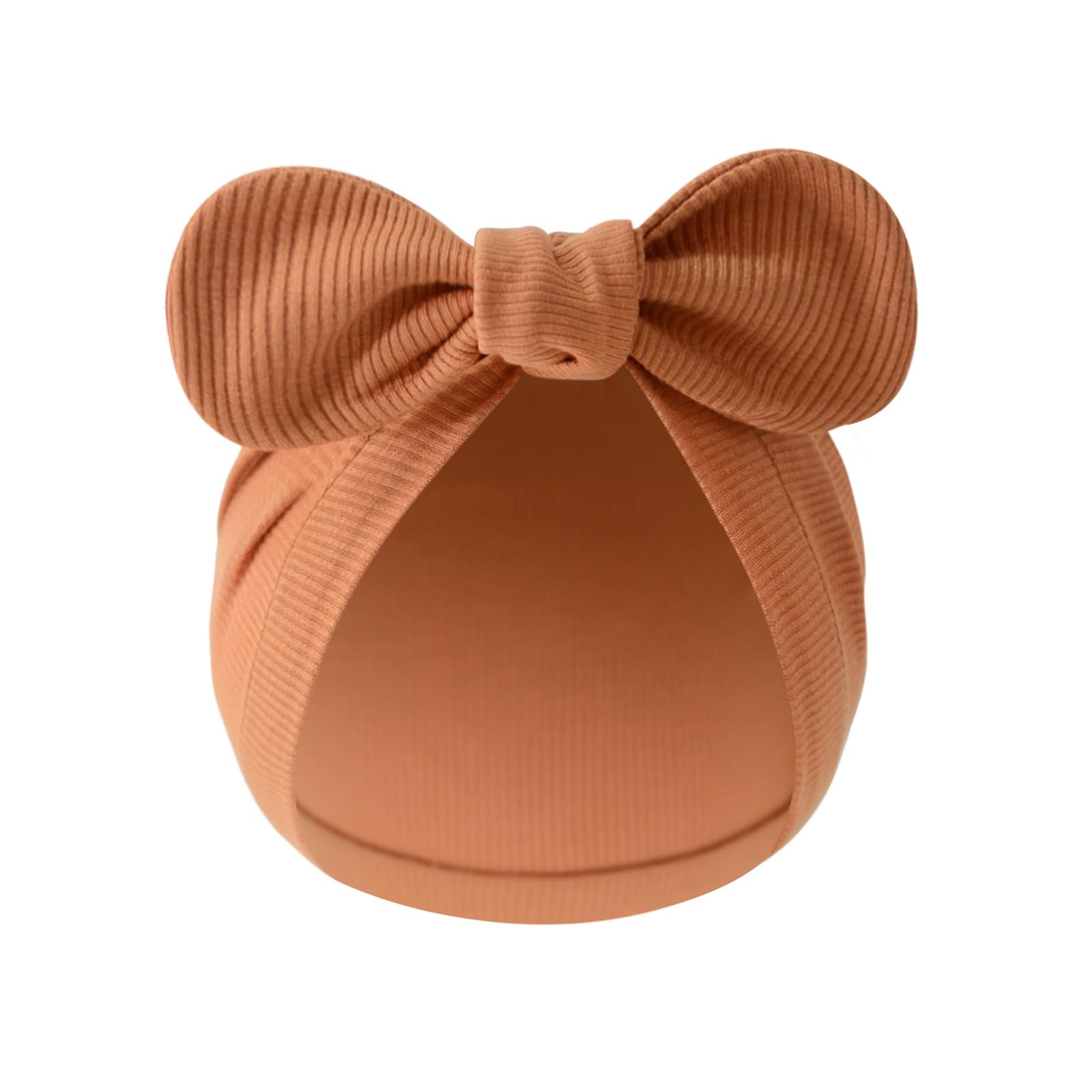 Xjdzineq Baby Bonnet Hat Cotton Newborns Bowknot Fetal Caps Color Headwear for 0 to 3 Months Unisex Infant Bowknot