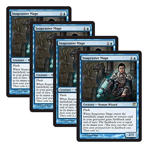 Amazon.co.jp: 【 4枚セット 】MTG 英語版 ISD-EN078 Snapcaster Mage 