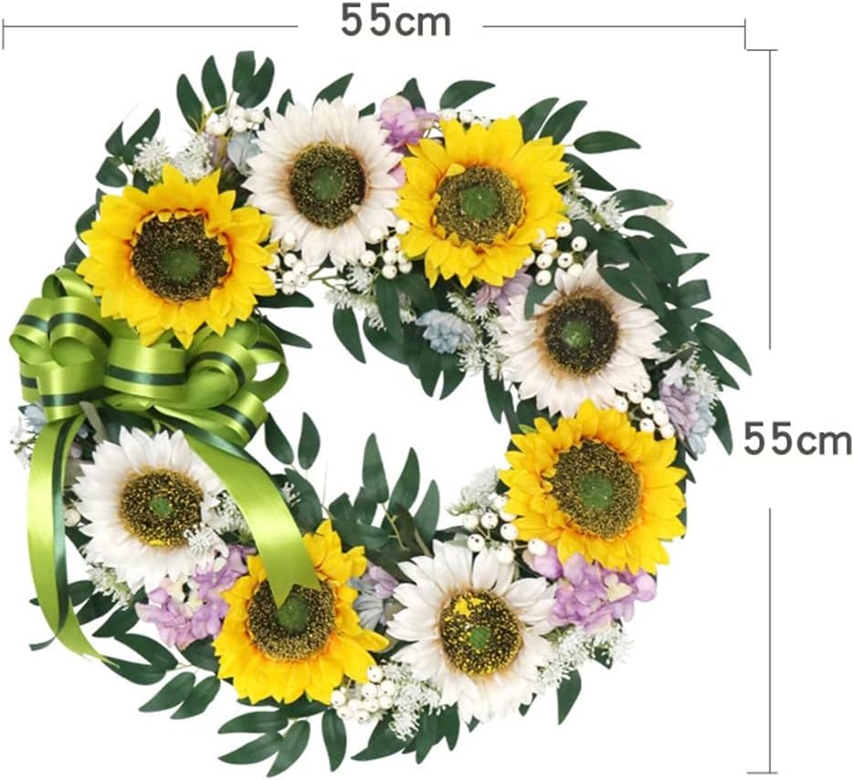 Simulated Sunflower Wreath Decoration Bee Festival Home Courtyard Door Wall Decoration
