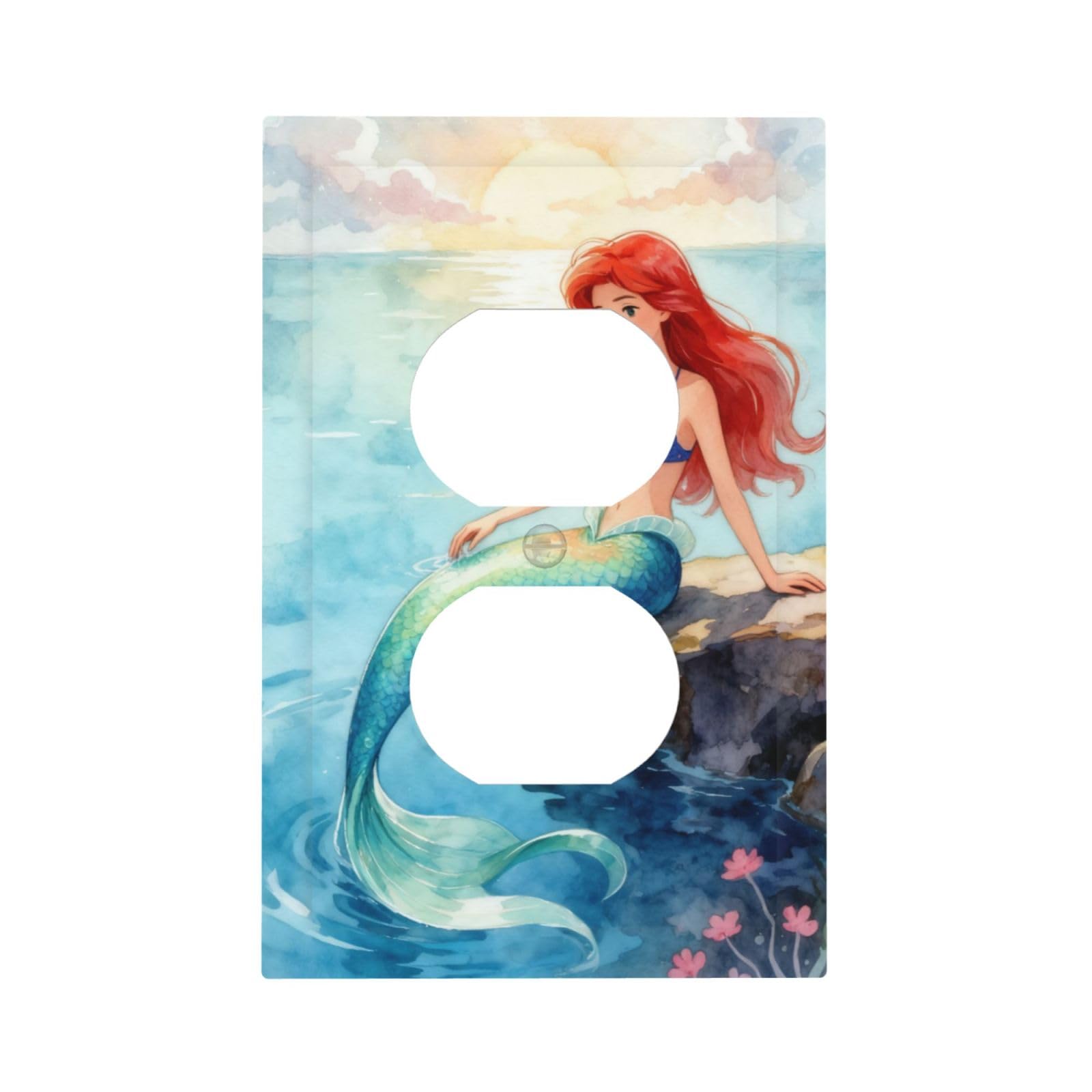 Plaque murale sirène pour embellir votre salon au coucher de soleil