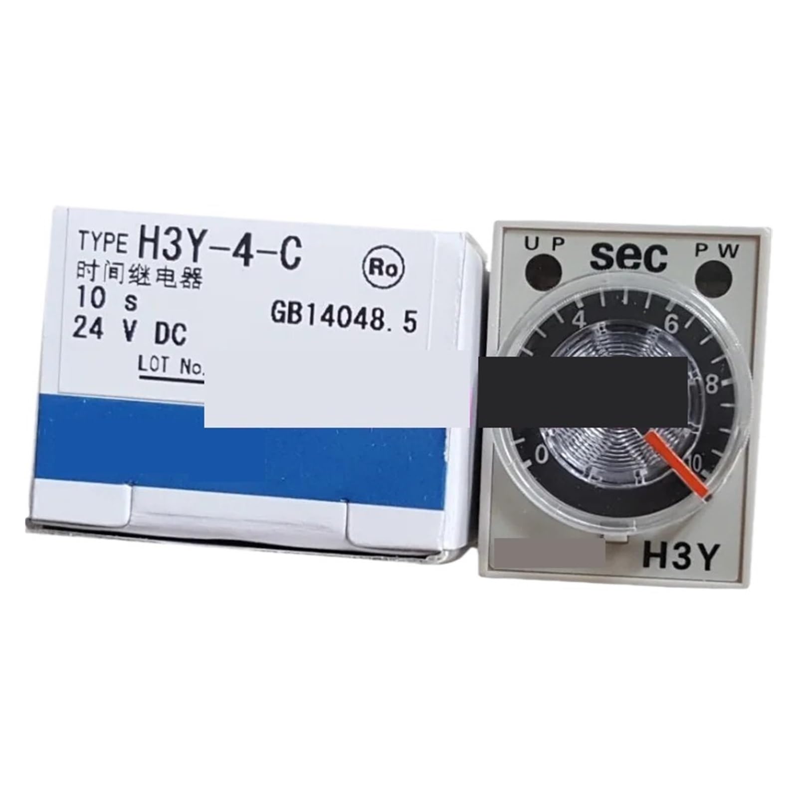DSZUJTYROP H3Y-4-C DC24V Relay Timer 24VDC Off Delay Time 1S 5S 10S 30S 60S 3-M(H3Y-4-C 1S)