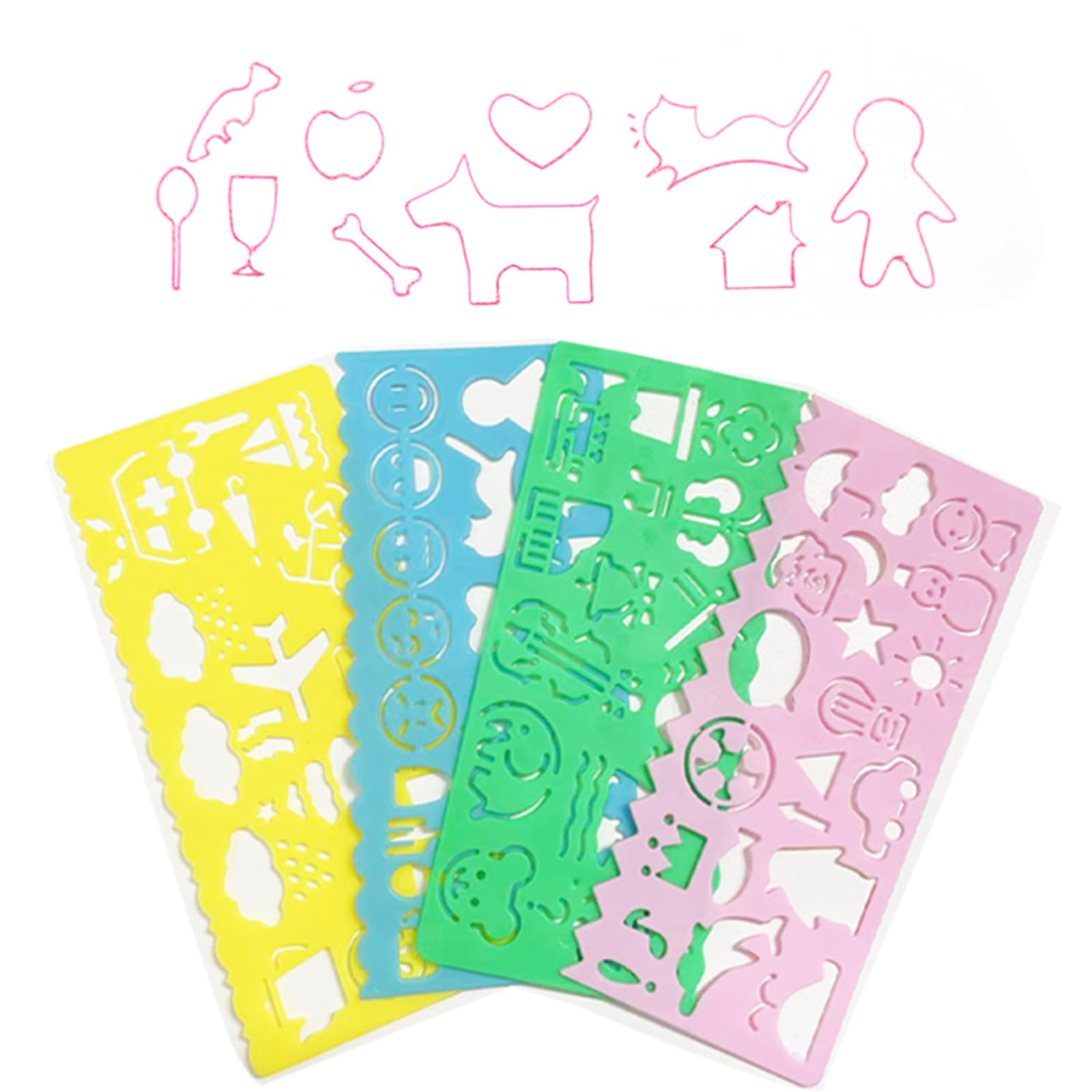 Lot De 16 Crayons De Couleur Arc-en-ciel 7 En 1 - Pour Enfants Et Adultes - Avec 2 Taille-crayons - Bois Non Toxique
