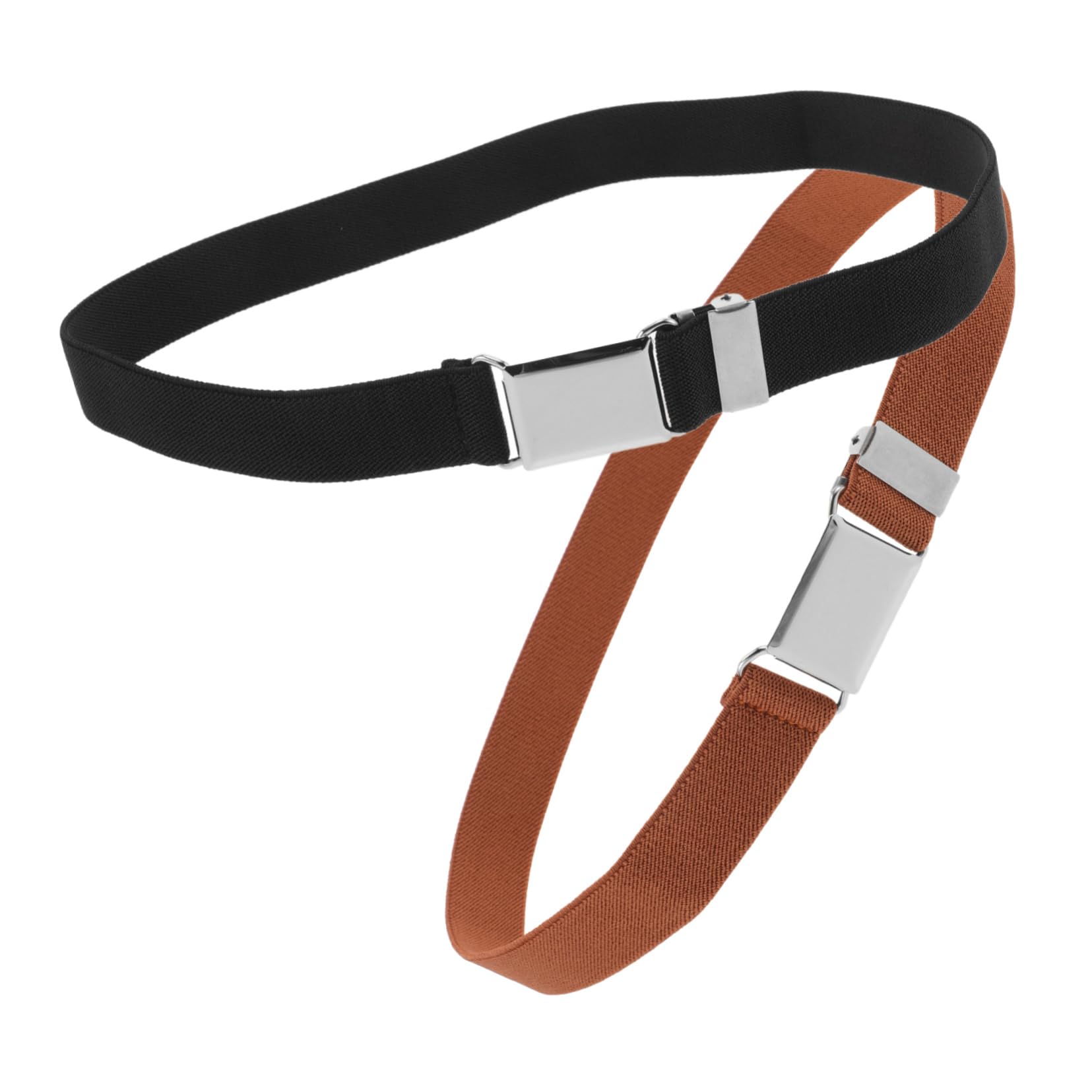 Didiseaon Children Belt Set 2pcs Elastic Waistbands for Boys Girls Fashionable Simple Design Comfortable for Daily Wear