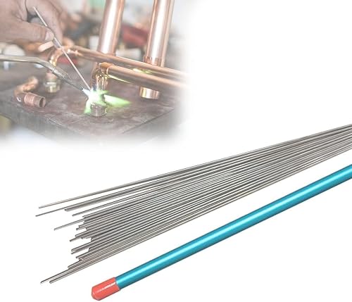 25 varillas de soldadura Cloud Fire para soldadura de latón, soldadura plateada 15%, varillas de soldadura plateada de 9.84 x 0.04 pulgadas para