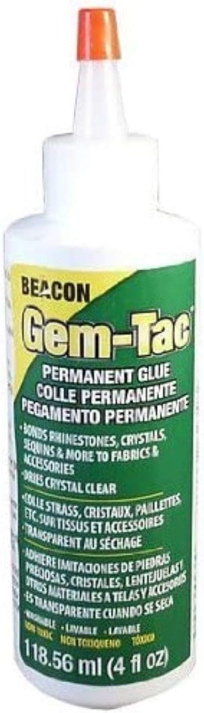 Beacon Gem-Tac Permanent Adhesive, 4-Ounce - 2 Pack