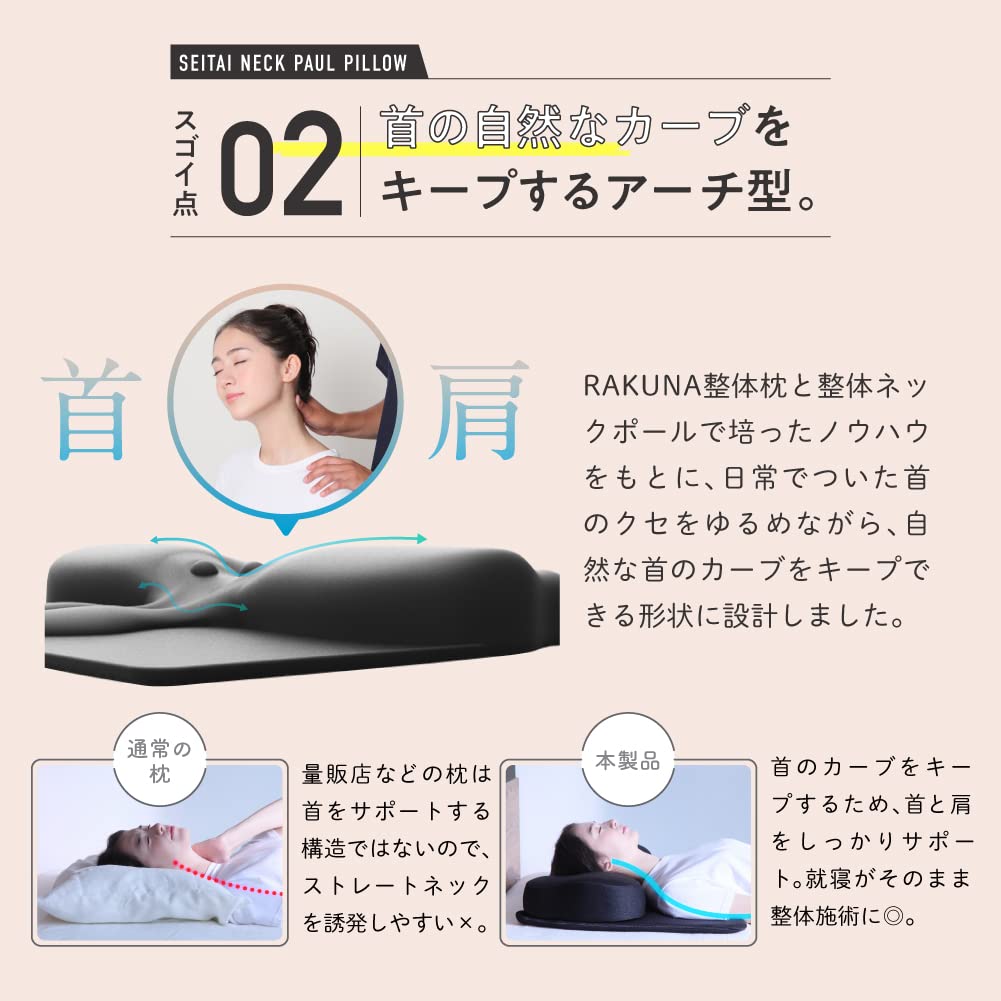 Amazon.co.jp: [RAKUNA] [ラクナ] ネックポール+ネックポールピロー 