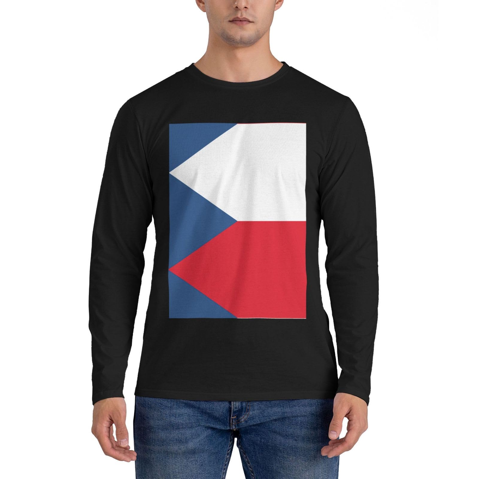 Chemise République tchèque EdWal pour homme à manches longues - 8