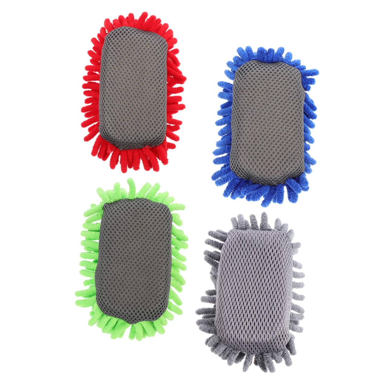 TEHAUX 20stücke Wiederverwendbare Chenille Whiteboard Radierer Graues Rotes Blaues Grünes Waschbare Und Tragbare Kreidetafel Eraser Für Klassenzimmer Und Büro