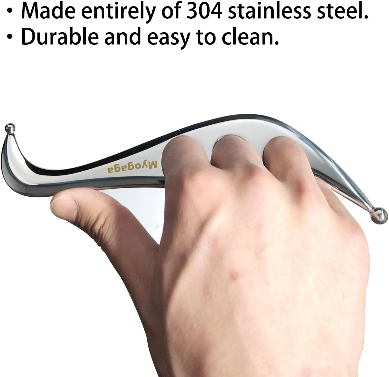 Stainless Steel Gua Sha Body Tool - Muscle Scraper Tool for Deep Tissue Psoas Release