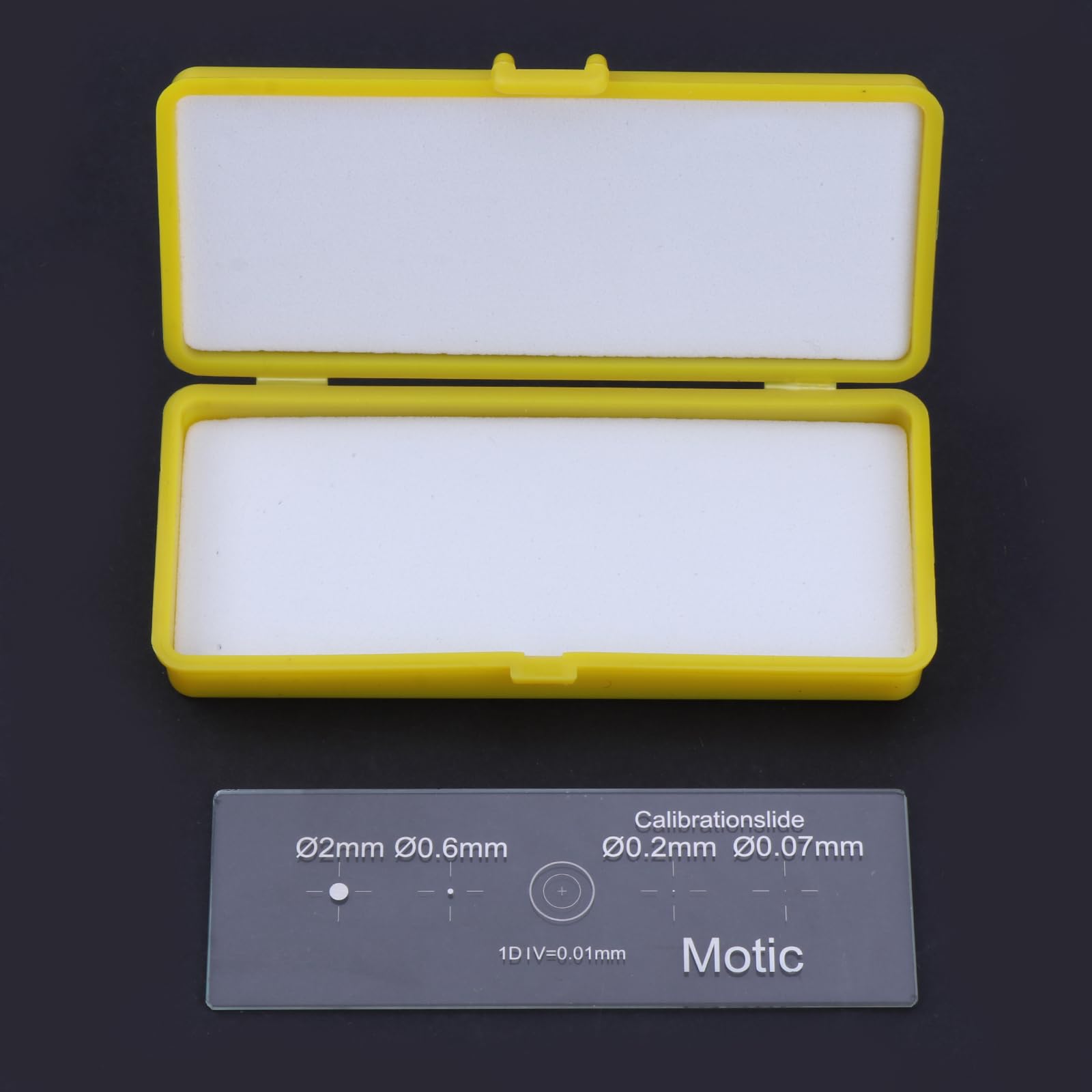 kobeIeen 0.01mm Microscopes Reticle Calibration Camera Slide Ruler Crosses Stage Micrometers Multifunctional Microscopes Calibrat