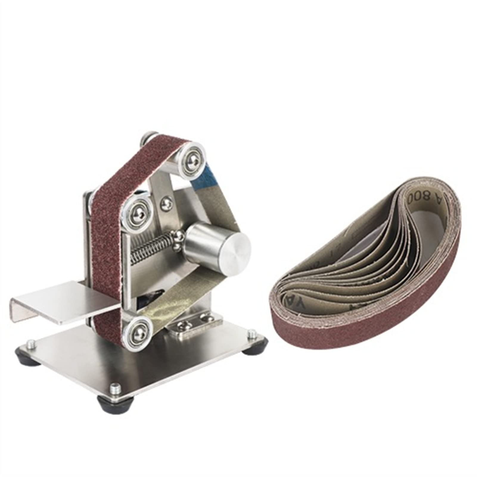 LNHHG Mini Electric Belt Machine DIY Sander Polisher Grinding Portable Metal Edges Sharpener Grinder(25 sander)