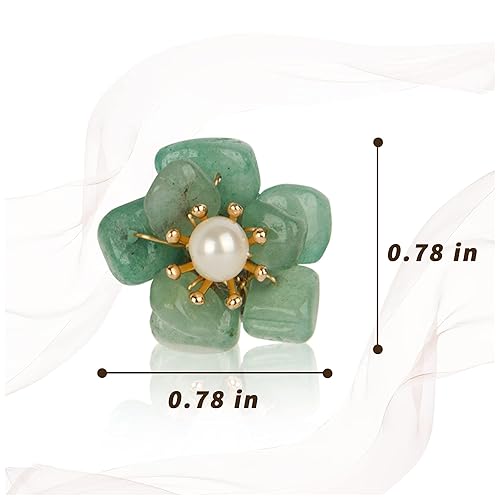 Miniatura 8 de ELEXIS Green Real Jade Stud Earrings For Women Trendy Crystal Gemstone Betsey Johnson Unique Van Cleef Dainty Emerald Jewelry Set For Girls Bling