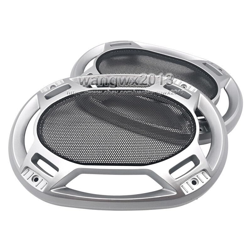 Generic 2X 6""x9"" Inch Speaker Grill Cover Car Audio Woofer Decorative Circle Metal Mesh