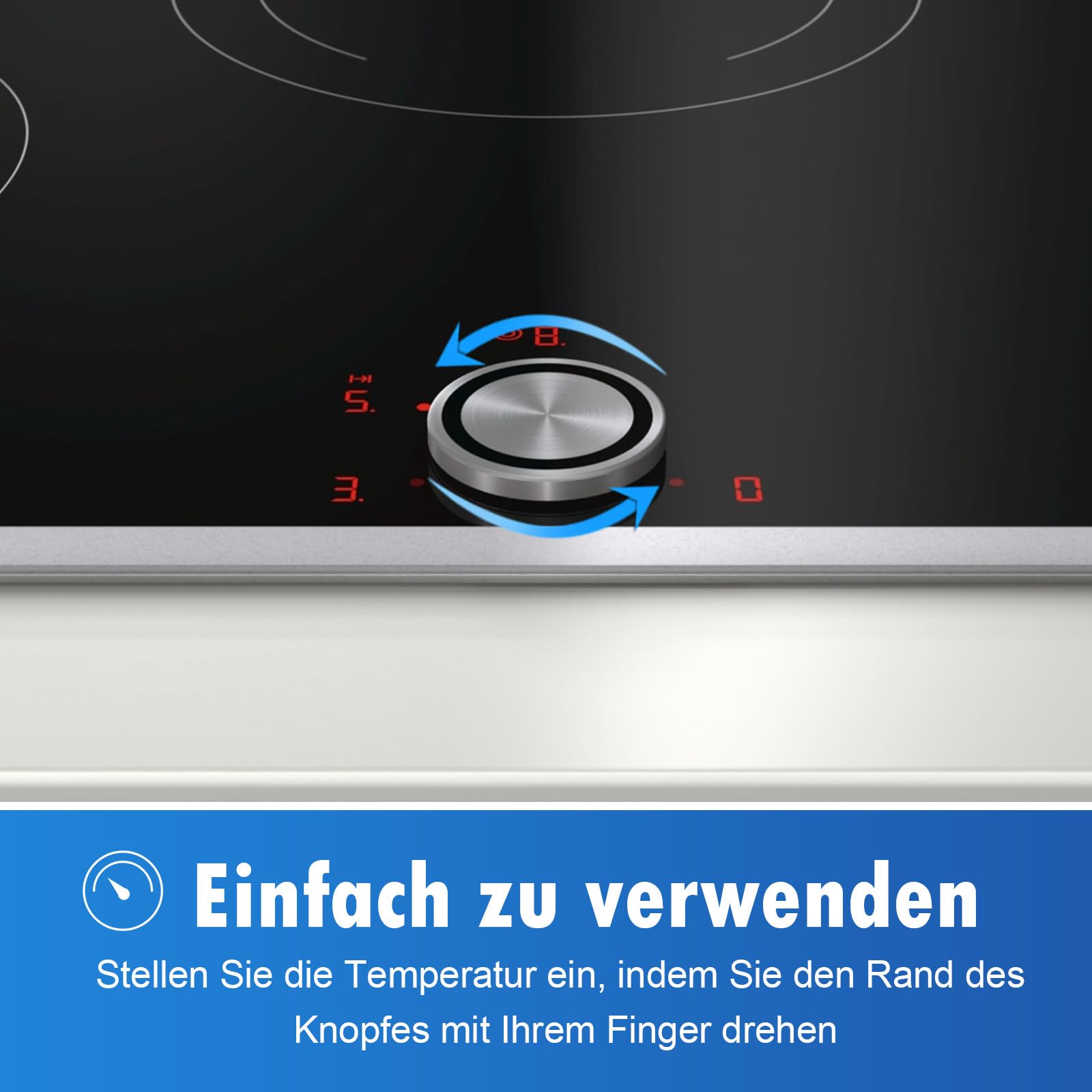 Manopola per piano cottura NEFF/Bosch/Gaggenau/Siemens/Viva, accessori di ricambio per manopola Twistpad 00636170 (10004928)