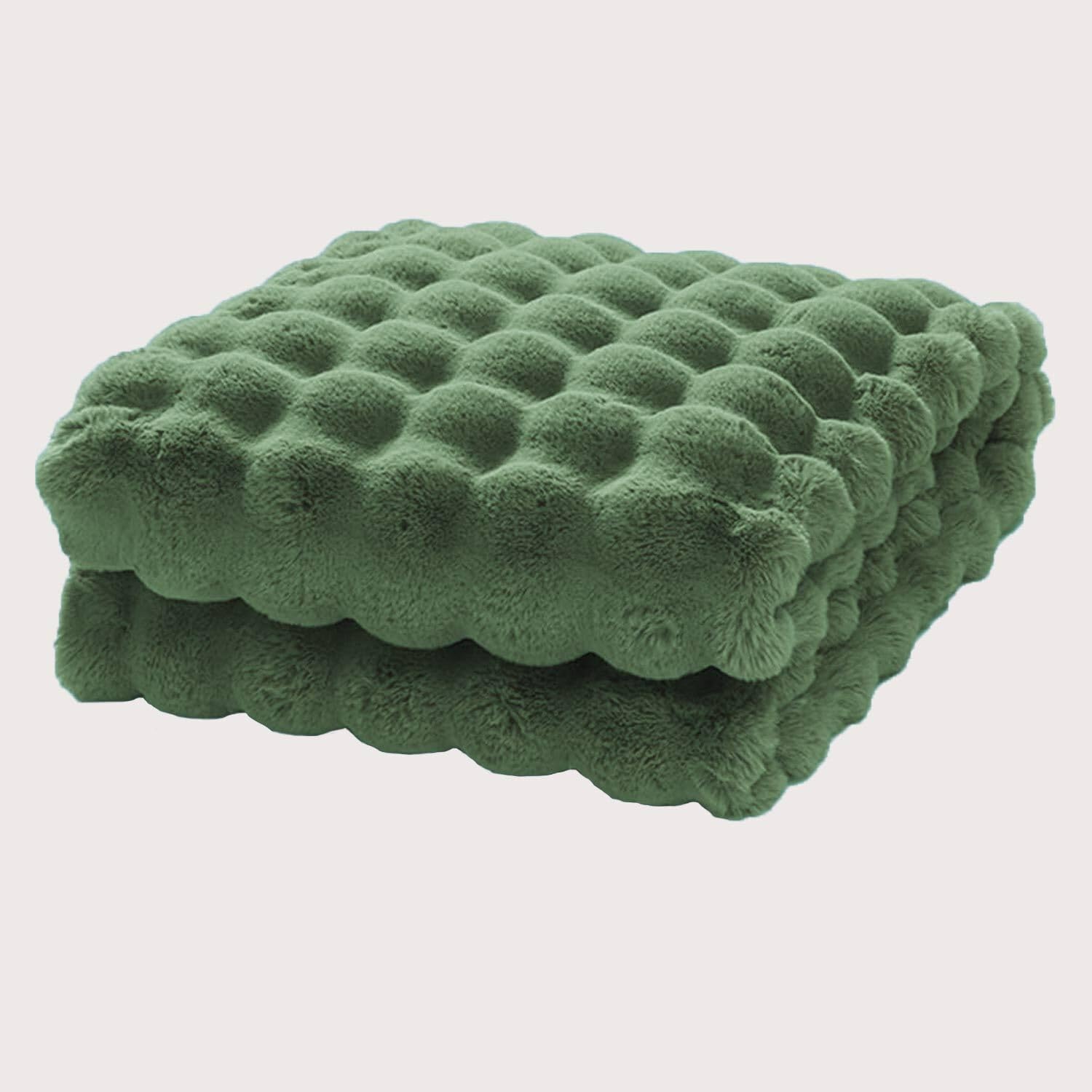 Decke Kunstfelldecke Sofadecke 220x240cm Grün Kuscheldecke Kaninchen Plüsch Super Weiche Luxuriöse Flauschige Decke Leichte Decken Warme Kuscheldecke Vielseitig Blanket Für Bett Sofa Schlafzimmer Büro