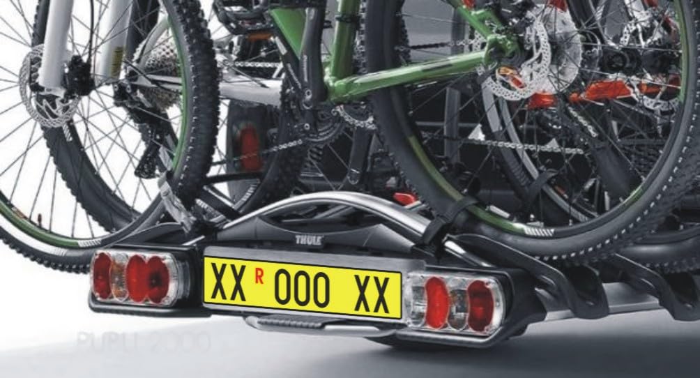 PUBLI 2000 Targa Replica Posteriore in Alluminio Composito per Portabici
