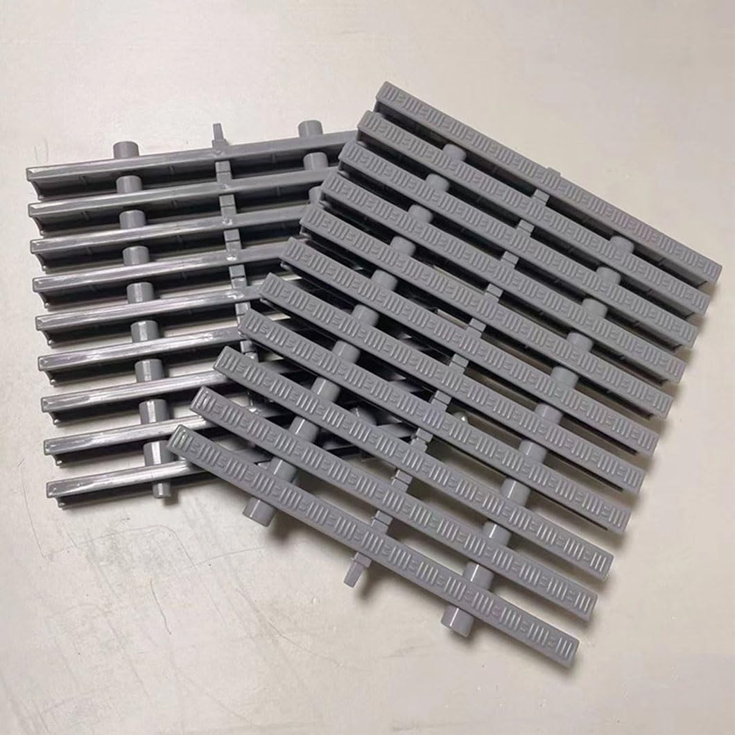 Generico Griglia di Scarico per Piscina - 15 Pezzi da 18 cm per drenaggio, Ideale per Bordi Piscina, recinzioni da Giardino e passerelle - Resistente e Facile da installare