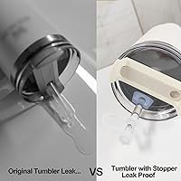 Vista 109 de Silicone Spill Stopper Set Compatible with Stanley Cup 2.0 30oz & 40oz with Straw Cover, Set of 4