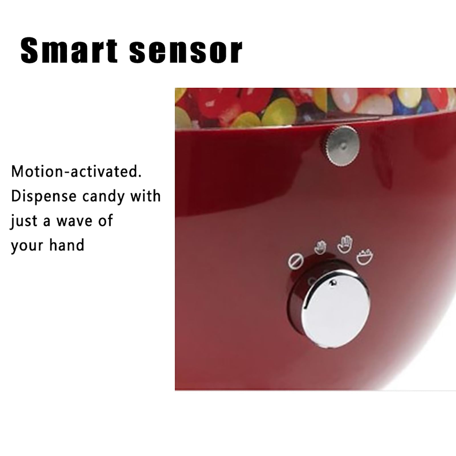 Genérico Máquina Automática para Hacer Dulces, Acrílico De 1 Litro | Caramelos Ondeantes, Decoración En Forma De Globo, Recuerdo De Fiesta (White)