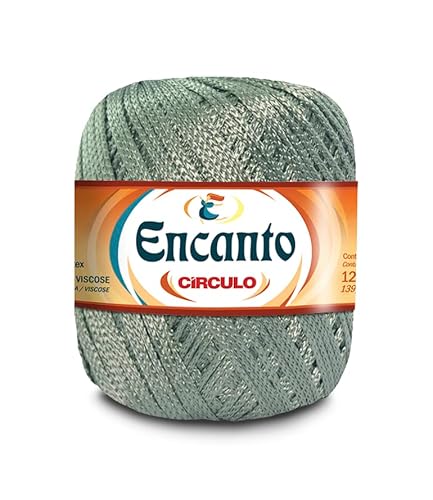 Encanto Yarn By Circulo – 100% Viscose (Pack Of 1 Ball) – 3.52 Oz, 140 Yds – Light Worsted - Color 5745 Eucaliptus #TOP4