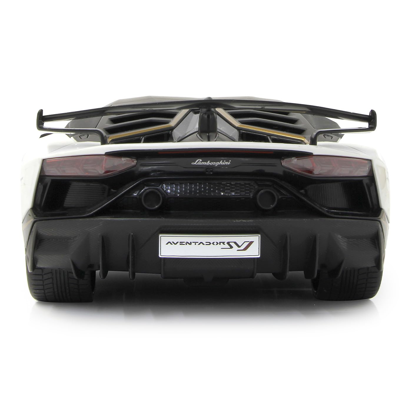 JAMARA 405172 - Lamborghini Aventador SVJ 1:14 2,4 GHz - oficjalna licencja, do 1 godziny jazdy przy ok. 11 km/h, idealnie odwzorowane szczegóły, wysokiej jakości wykonanie, biały