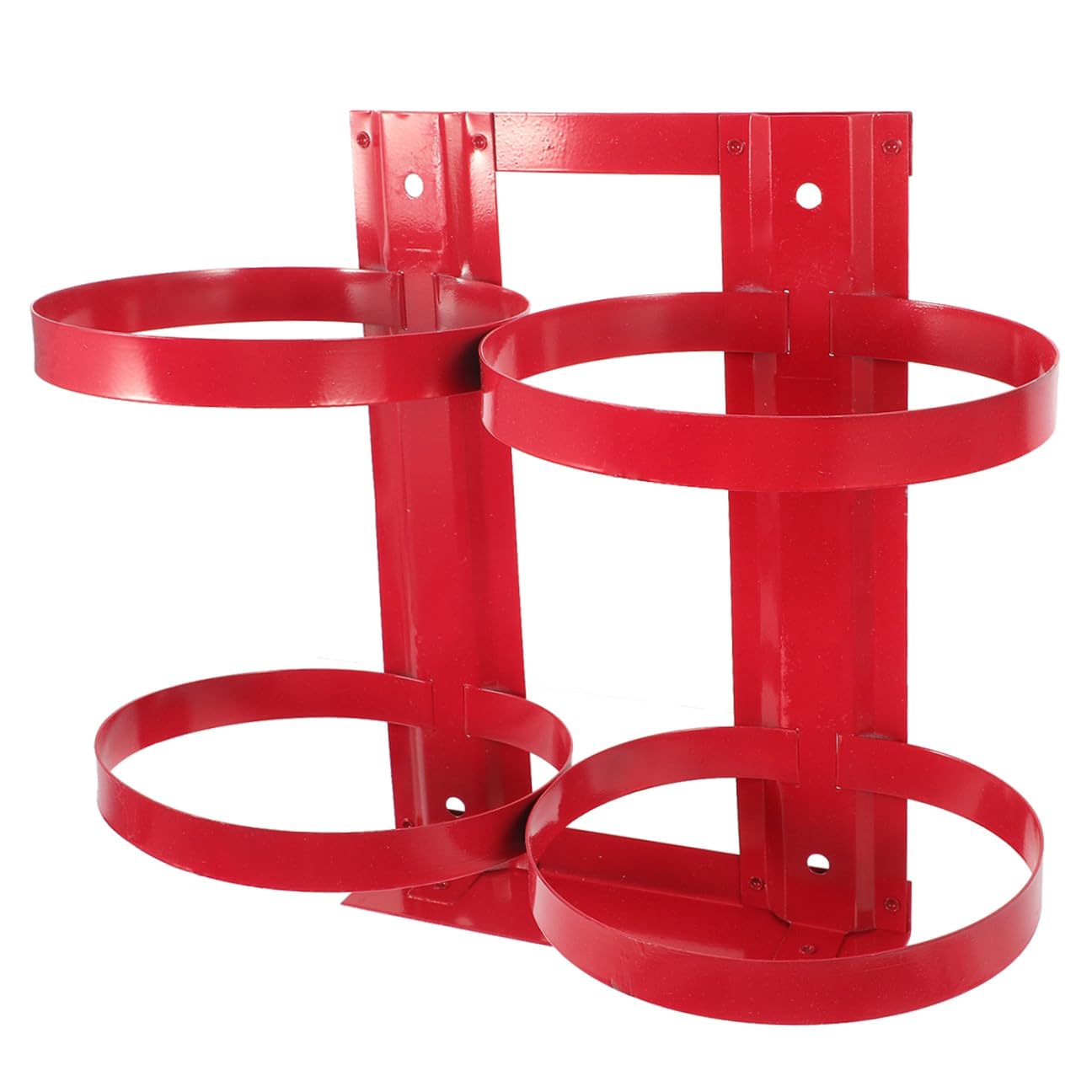 Supporto Accesso Immediato per Estintore 5kg in Ferro Rosso di Montaggio Robusto per Sicurezza Antincendio in Casa e Ufficio